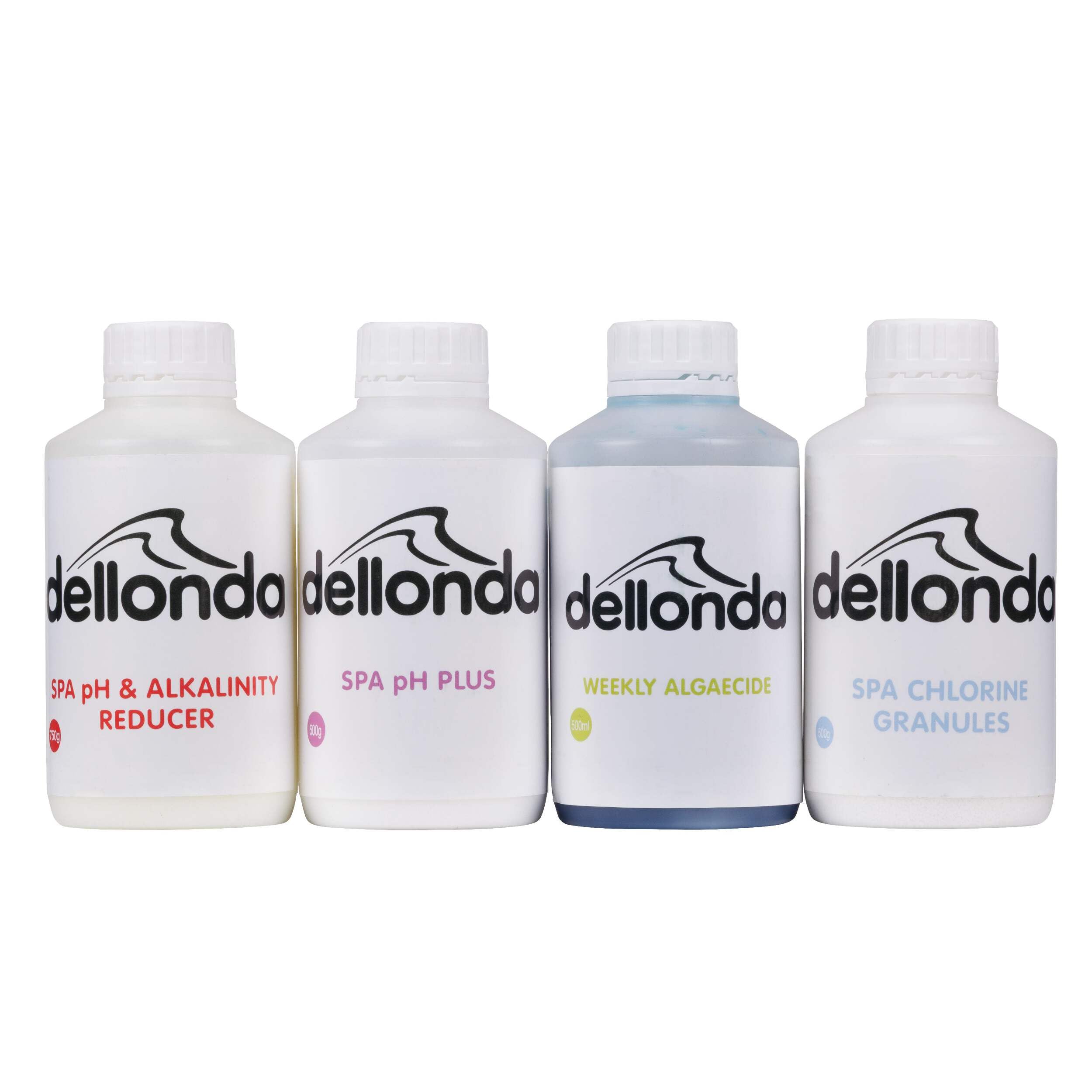 Dellonda Swimming Pool Starter Kit - Chlorine, pH Increaser, pH Reducer & Algaecide - DL63