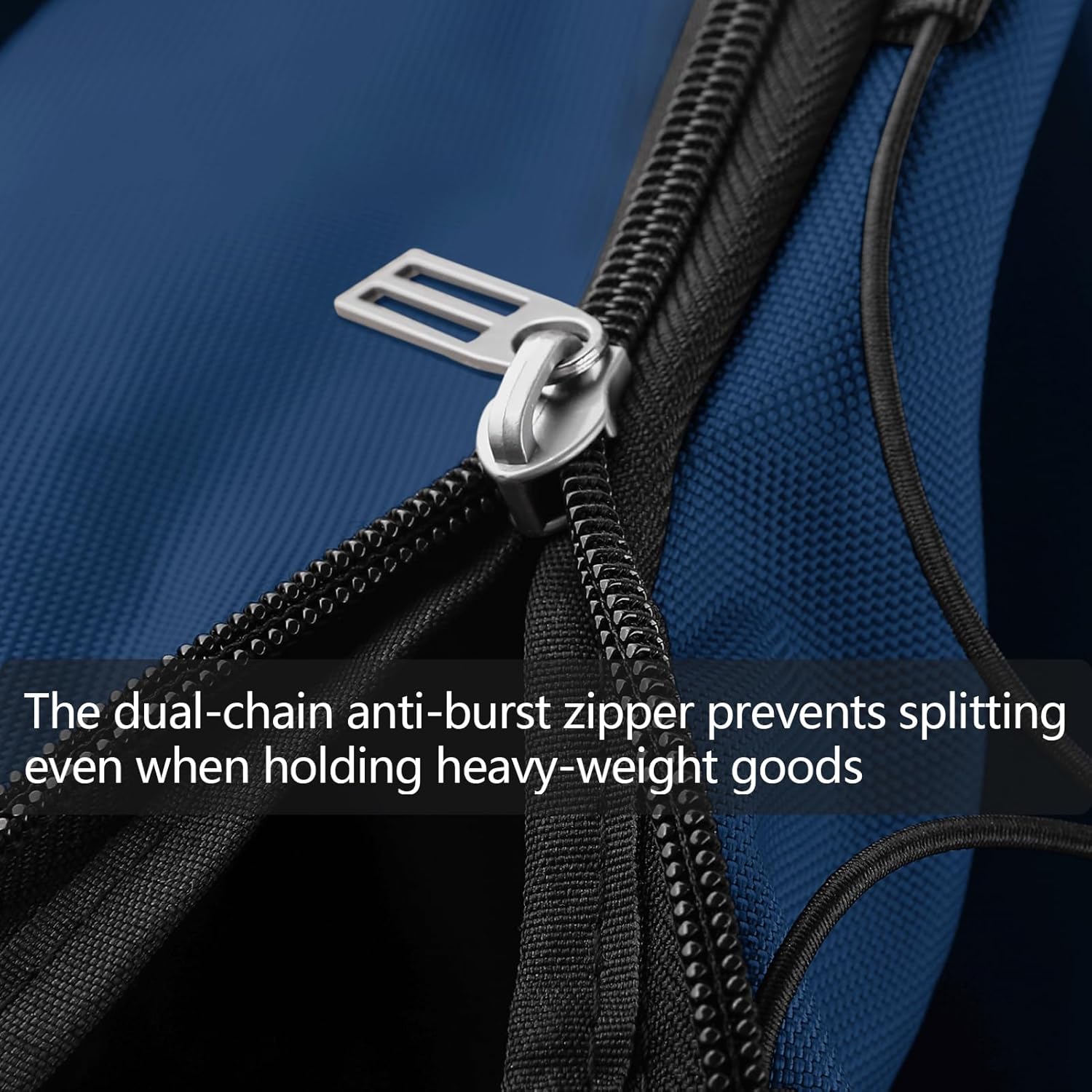 110L/140L Expandable Soft-Sided Foldable Duffle Bag with 2 Rubber Wheels,Packable 32” Rolling Carry-On with Multi-Pockets & Compartments,Navy Blue - Image 5