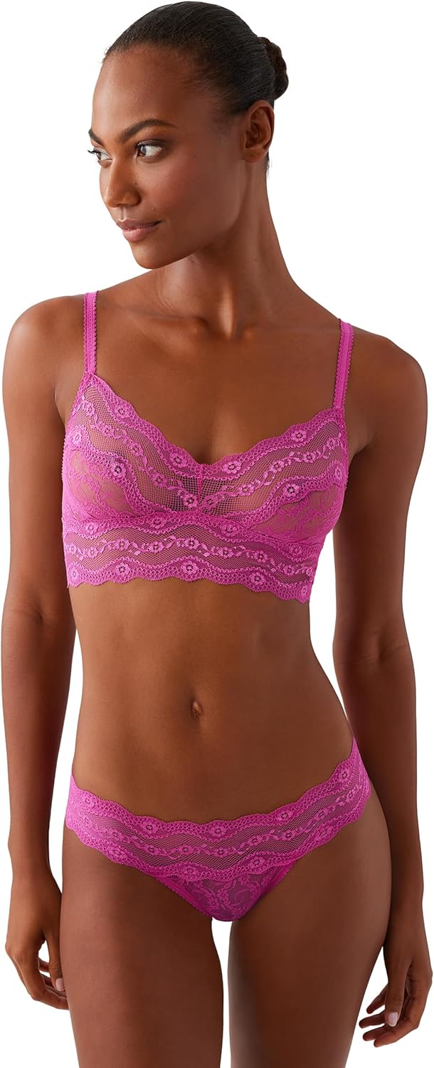 b.tempt'd by Wacoal Women's Lace Kiss Sheer Unlined Wire Free Bralette, 910182 - Image 4