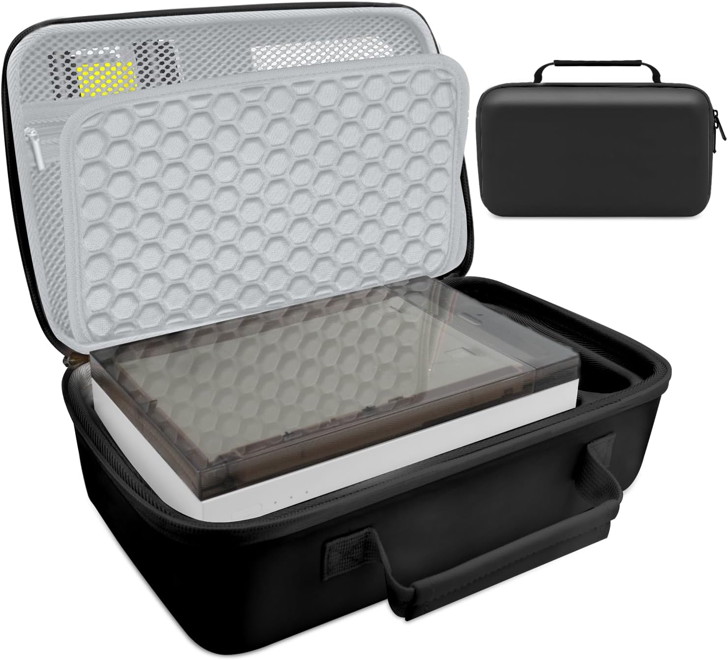 EVA Hard Case Compatible with Liene M100 M200 4x6'' Photo Printer, Popular with Built-in Foam Cushion (Black)(Case Only)