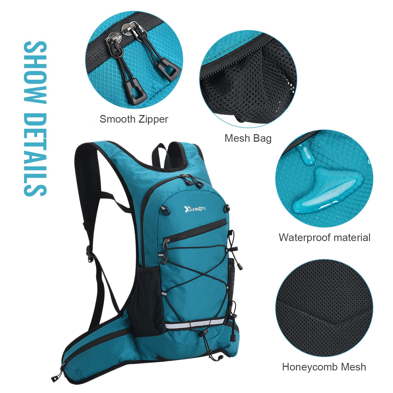 Ligero Mochila de Ciclismo Impermeable Múltiples Bolsillos Respirable Correr Bicicleta Mochila Hombres Mujeres Senderismo De Viaje Mochila