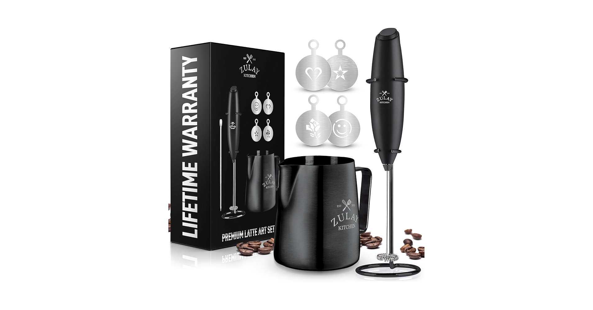 milk⭐ ZX Milk Frother Electric Foam Maker with Whisk High Speed