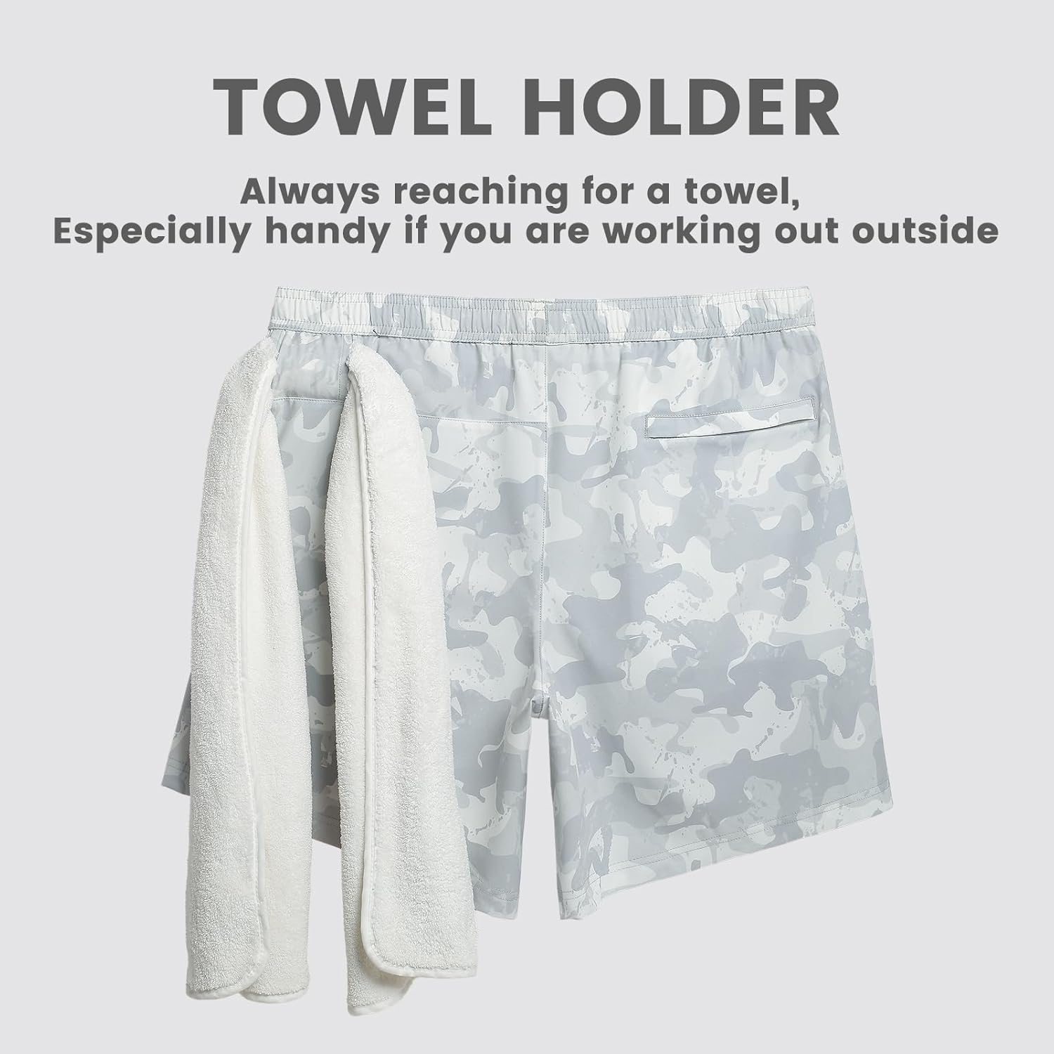 maamgic Gym Shorts for Men 7 inch Inseam with Liner Stretch 2 in 1 Workout Shorts Men Quick Dry Athletic Running Shorts - Image 3