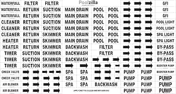 Amazon.com: Poolzilla Premium Waterproof Sticker Labels for ...
