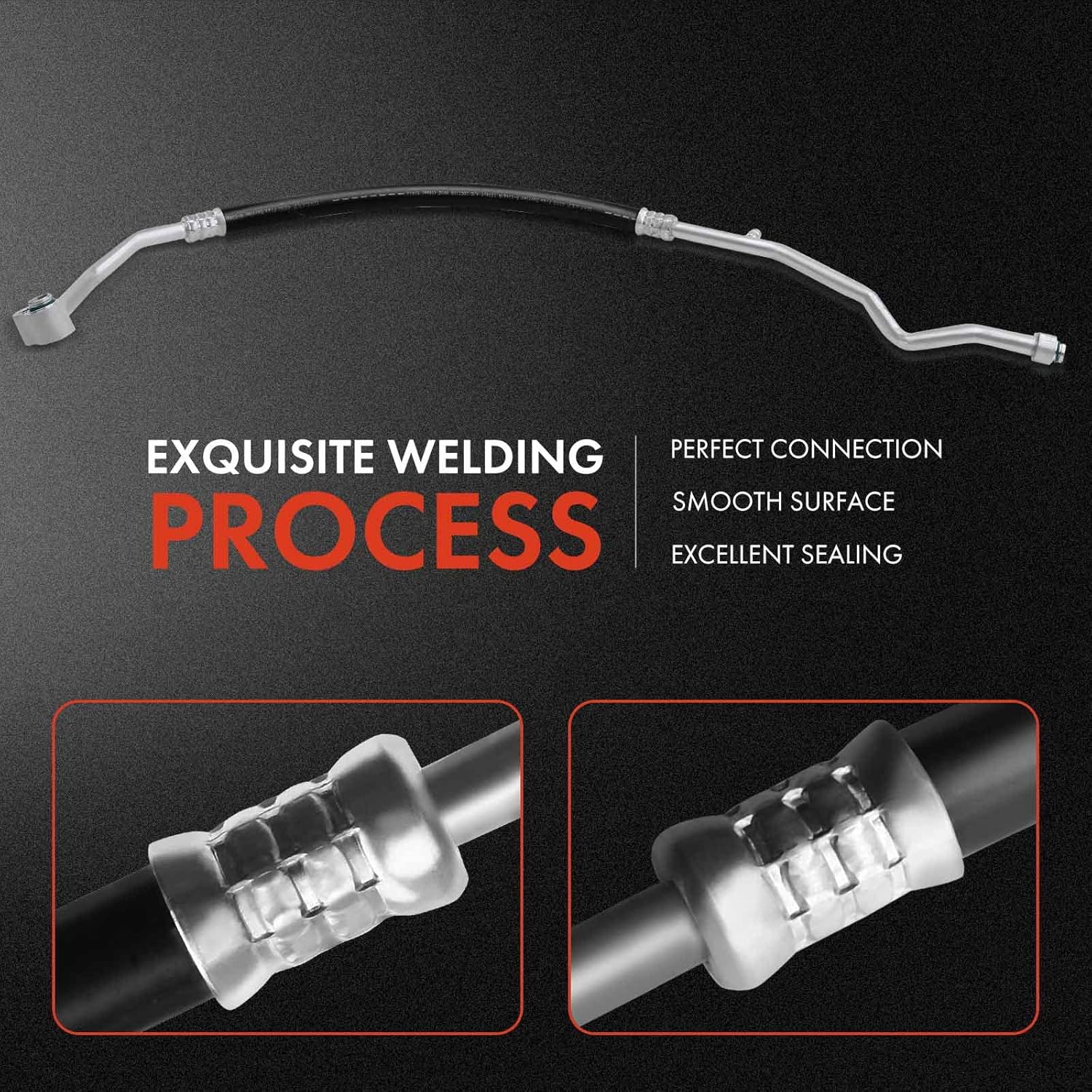 A-Premium A/C Suction Line Hose Assembly Compatible with Mitsubishi Mirage 1998-2002 1.8L, Compressor to Evap