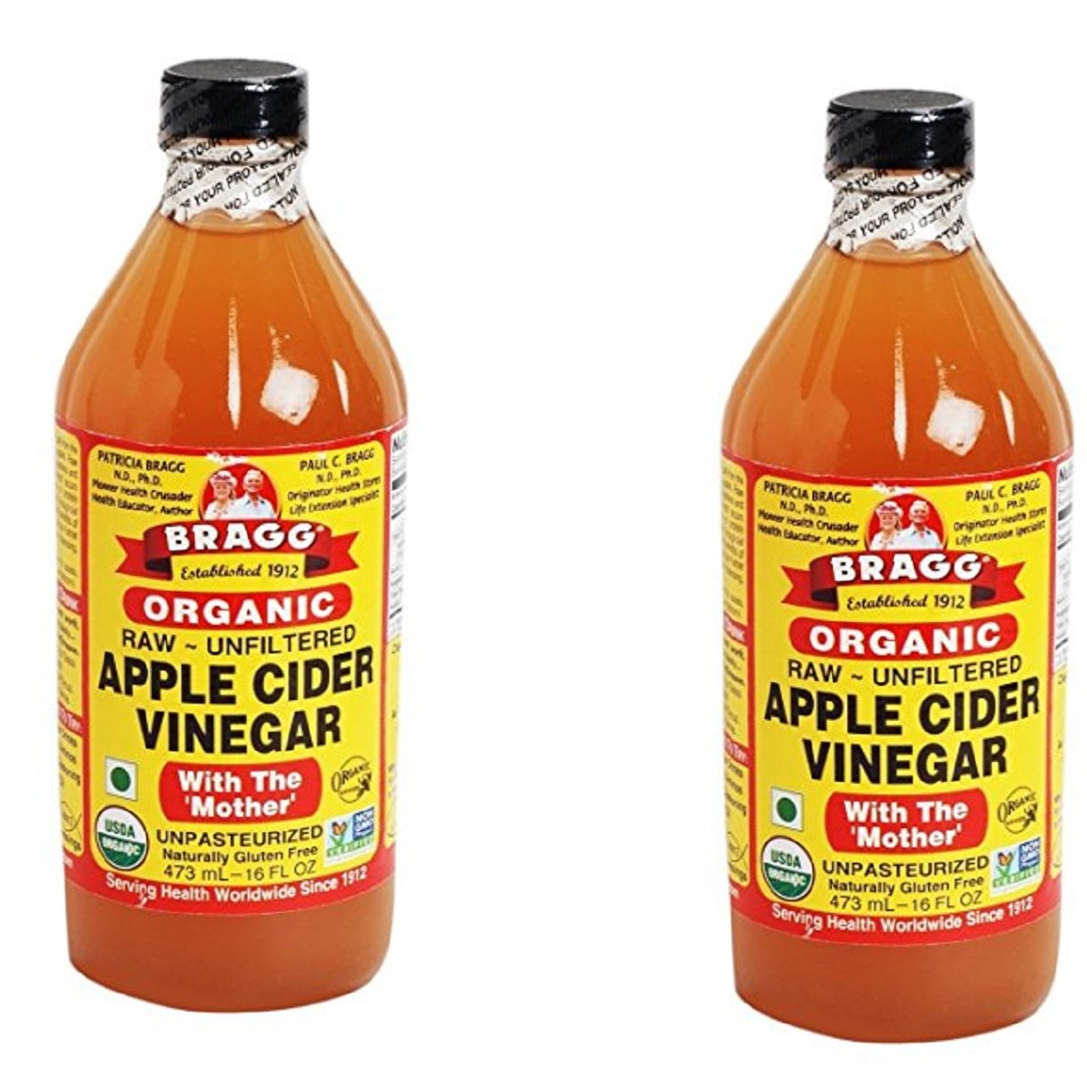 Buy Bragg USDA Gluten Free Raw Apple Cider Vinegar, With the Mother