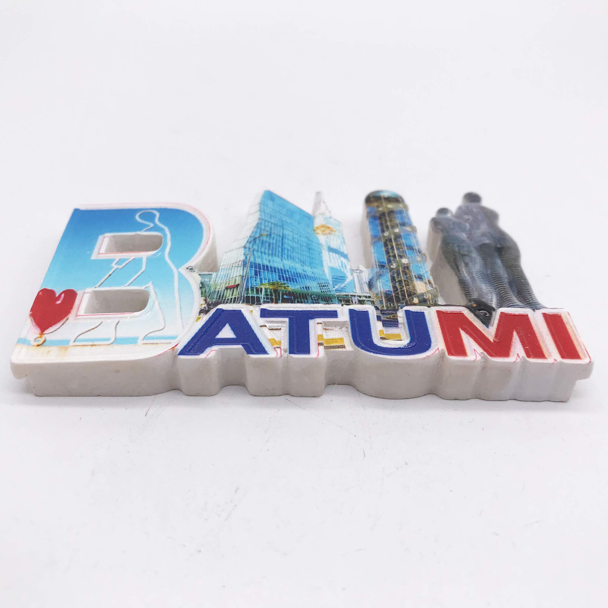 3D Batumi Georgia Frigorifero Magnete del Frigorifero Souvenir turistici Mestieri della Resina Fatti a Mano Adesivi magnetici Decorazione della Cucina di casa Regalo di Viaggio
