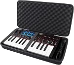 Khanka Cas de voyage pour Akai Professional MPK Mini IV MIDI Contrôleur de clavier/MPK Mini MK3 USB-C MIDI Contrôleur/Donneur DMK-25 PRO MIDI Contrôleur de clavier, cas seulement