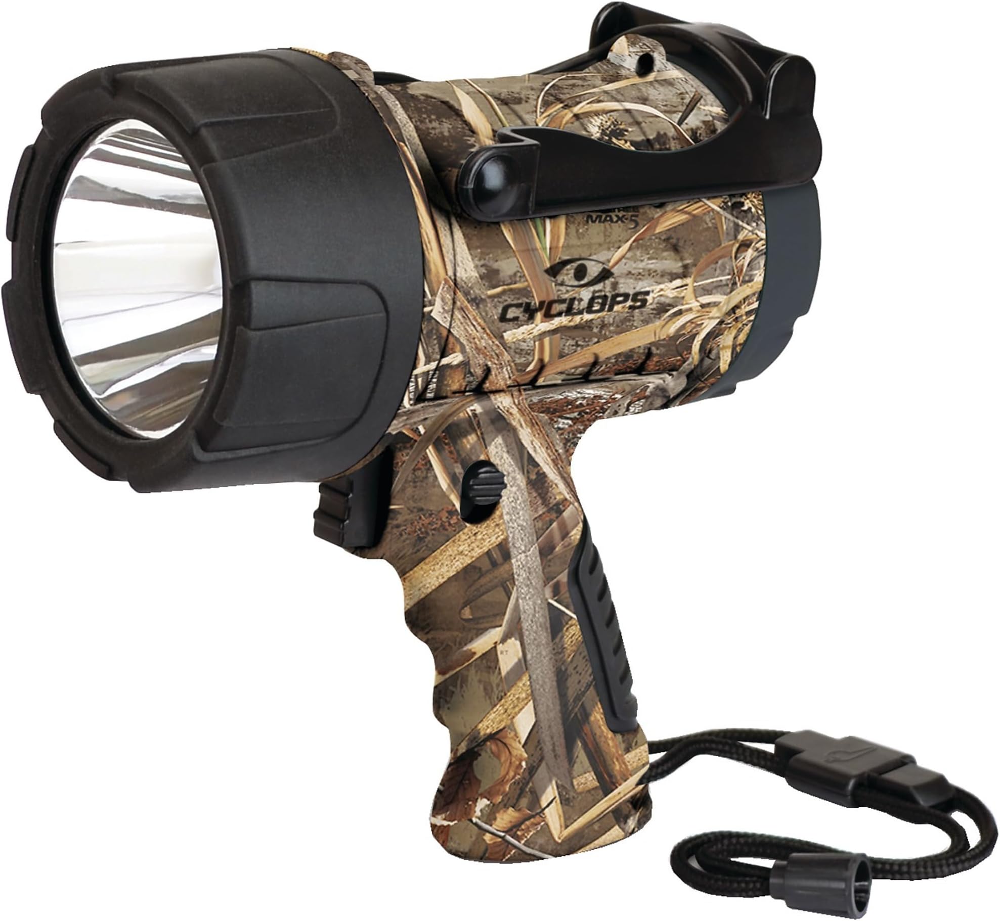 350 Lumens LED Tri-Mode Illumination Handheld Waterproof Realtree MAX-5 Camo Spotlight Powered by 3 AA Battery