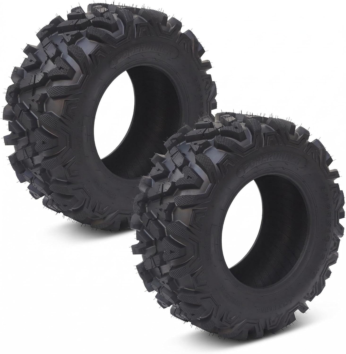 Garvee 24x8-12 Atv Tires - All Terrain, Utv Off-Road, Set of 2, Tubeless