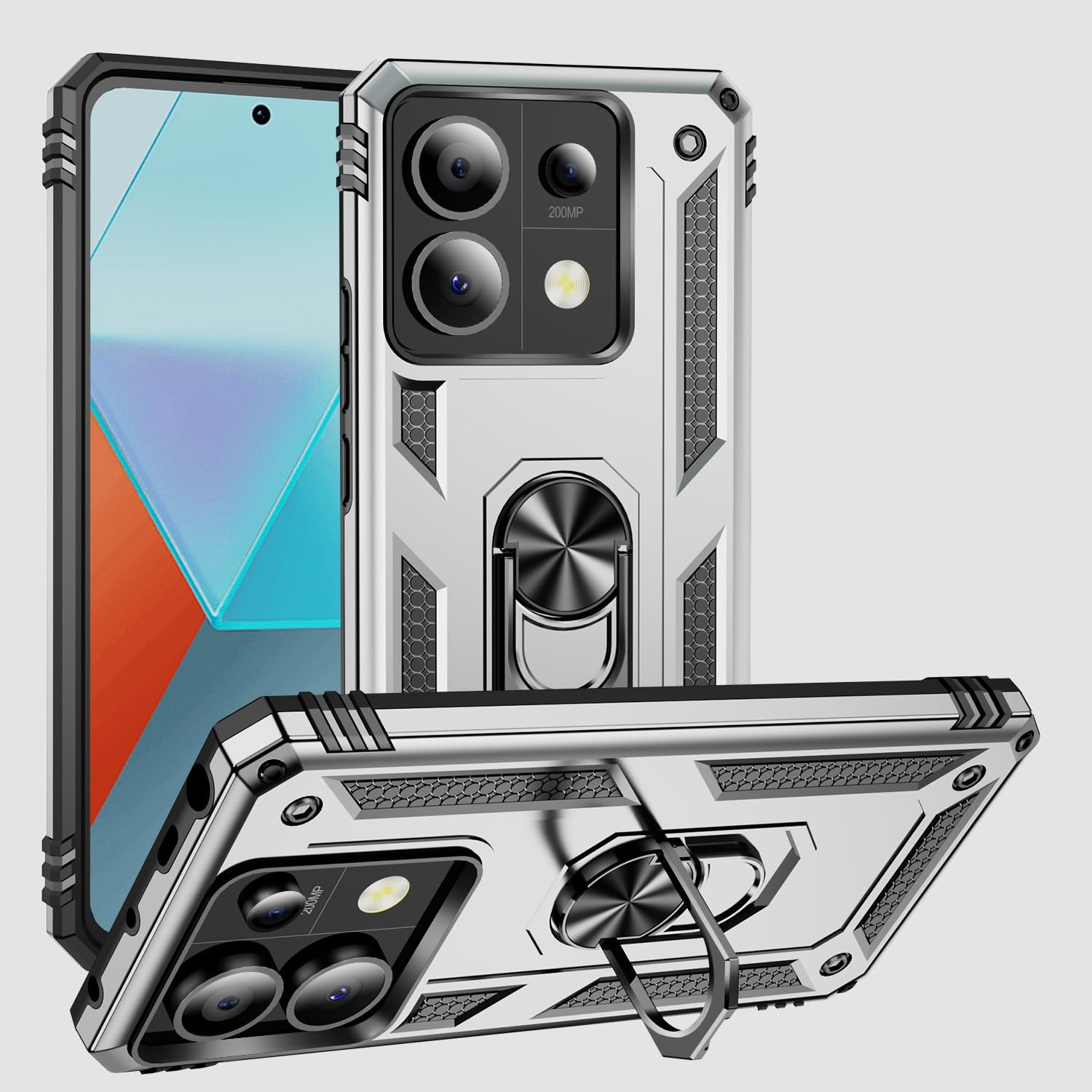 Coque rigide Xiaomi Redmi Note 13 Pro 5G protection premium robuste silver - 8