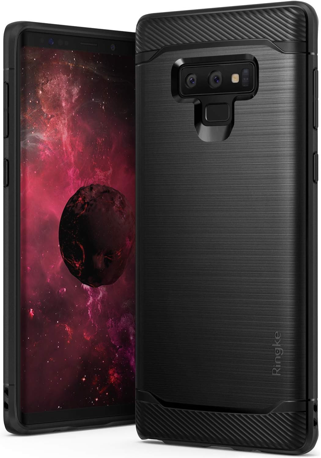 Ringke Onyx Compatible with Galaxy Note 9 Flexible & Slim Anti Slip Shock Absorbent Phone Cover for Galaxy Note9 - Black