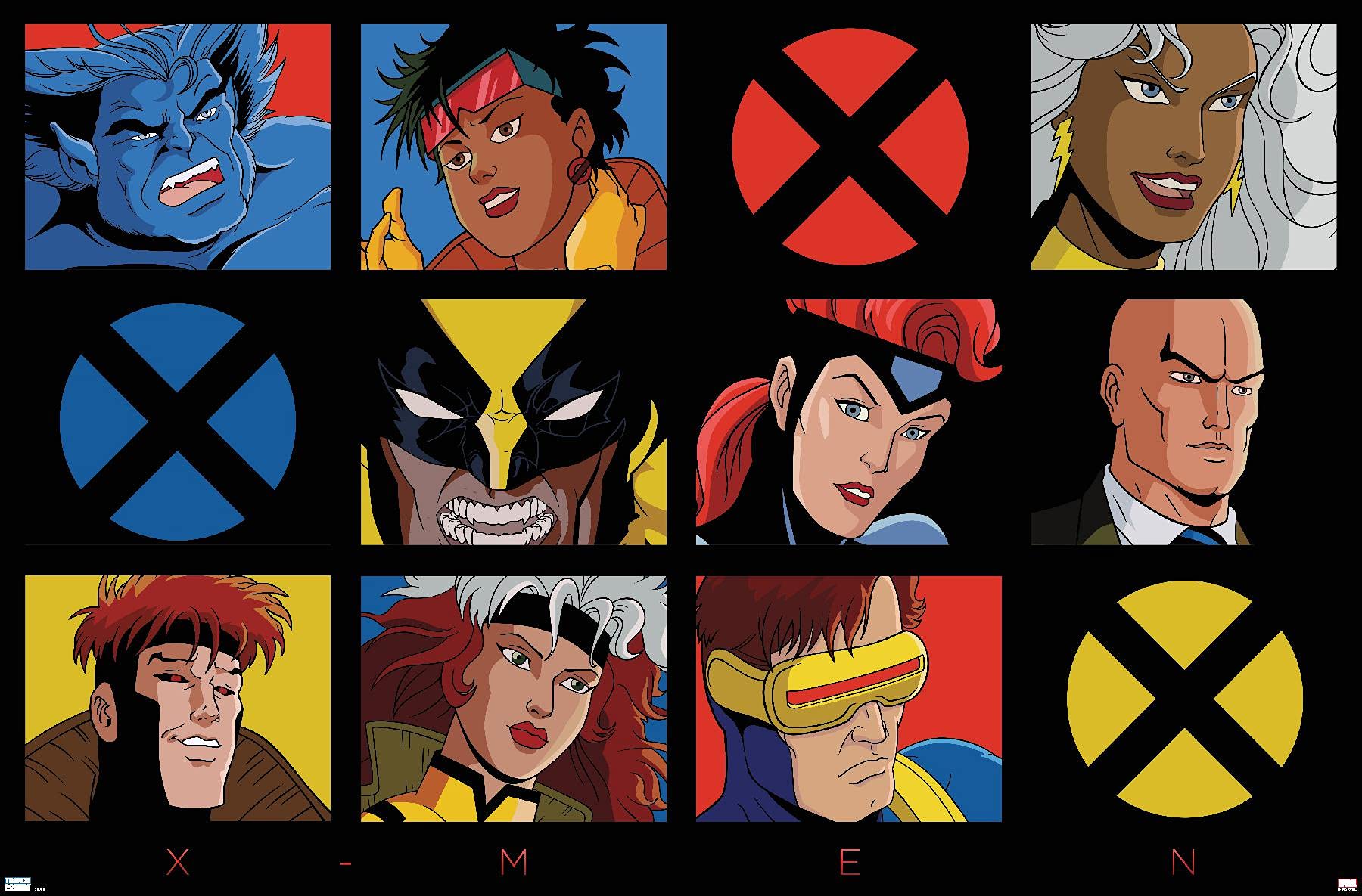 Amazon.com: Trends International Marvel Comics The X-Men - 90s