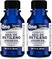 Vista 1 de Arymar Solución antiséptica azul de metileno, 1 oz, antiséptico tópico para cortes menores y rasguños, paquete de 2