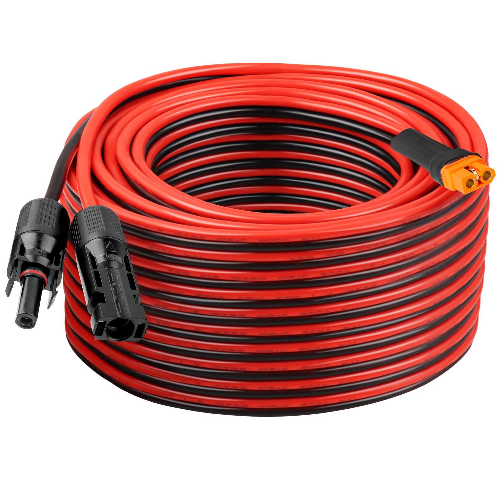 10awg solar to xt60i extension cable 75ft heavy duty connector
