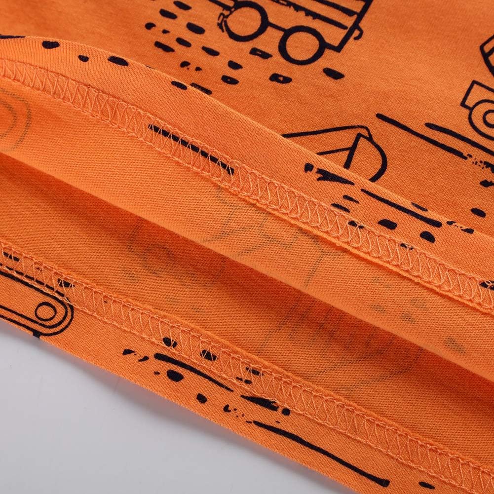 Construction Shirts Toddler Boy Kids Short Sleeve T Shirts Truck - Image 5