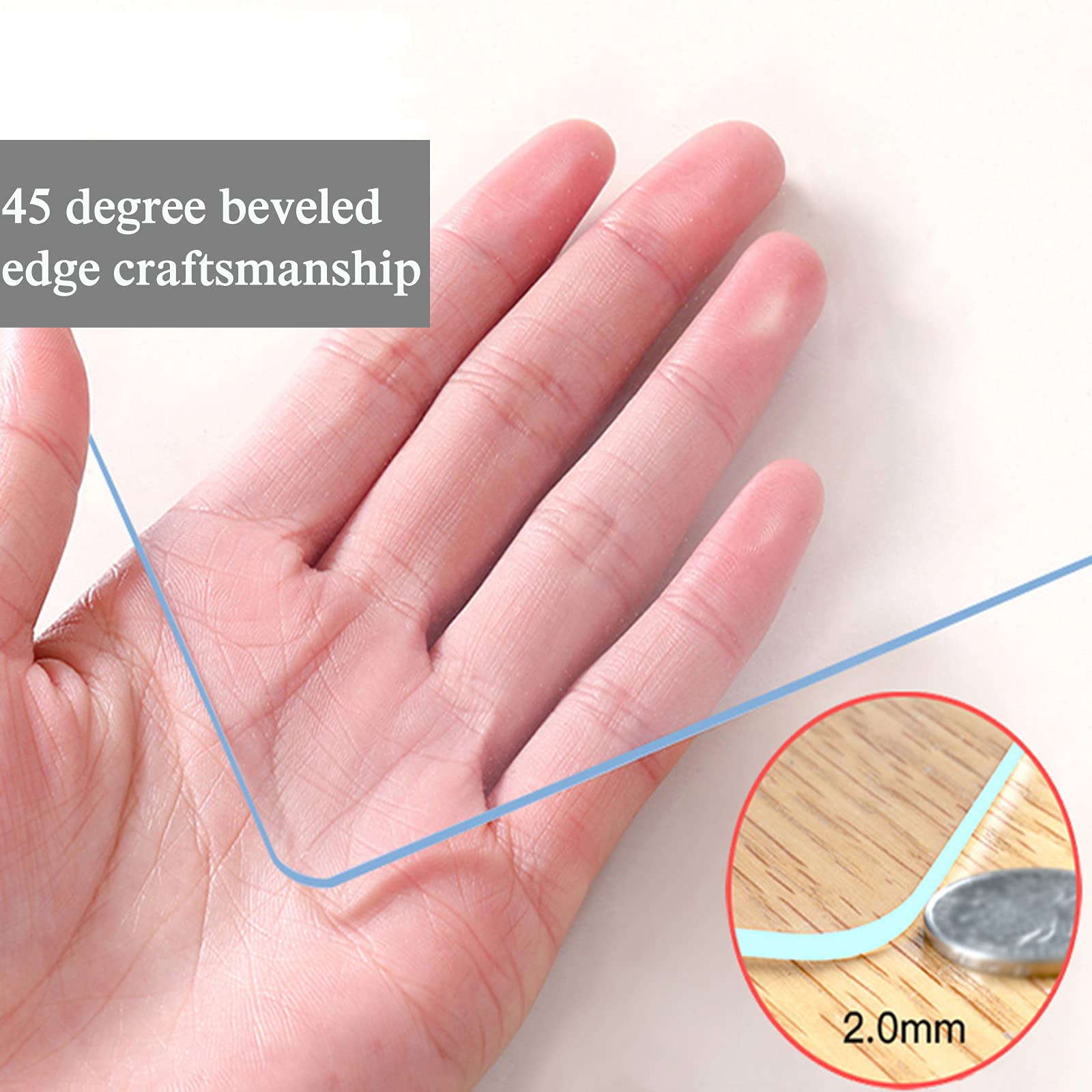 Nappe De Couverture De Table Transparente En PVC Imperméable, Tapis De