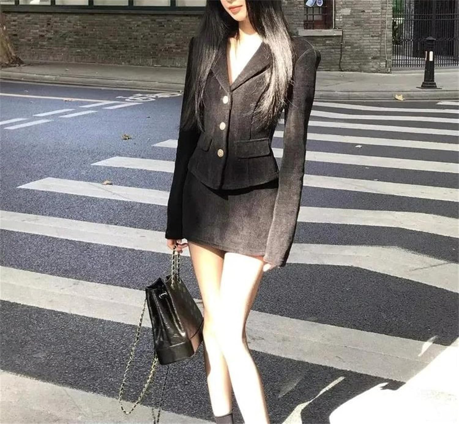 Women’S Spring Slimming Jacket Short Skirt Set Suit Jacket Two Piece Formal Suits