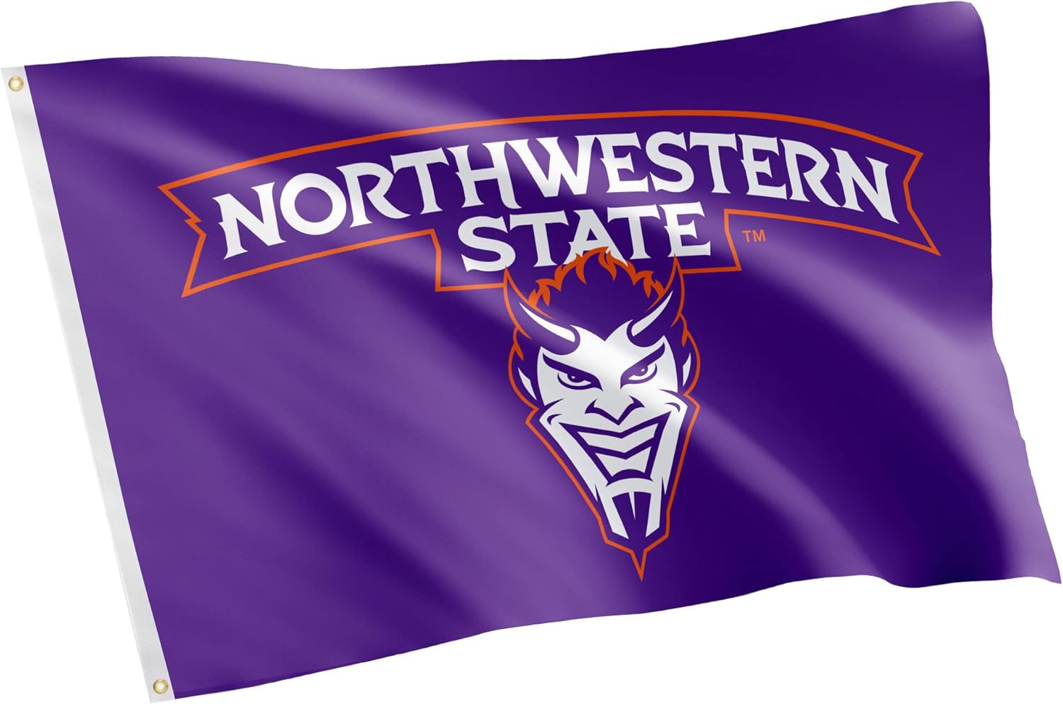 Desert Cactus Northwestern State University NSU Flag - 3 x 5 Feet Demons Banner, Indoor/Outdoor Durable Fabric, 100% Polyester Design (Style 1)