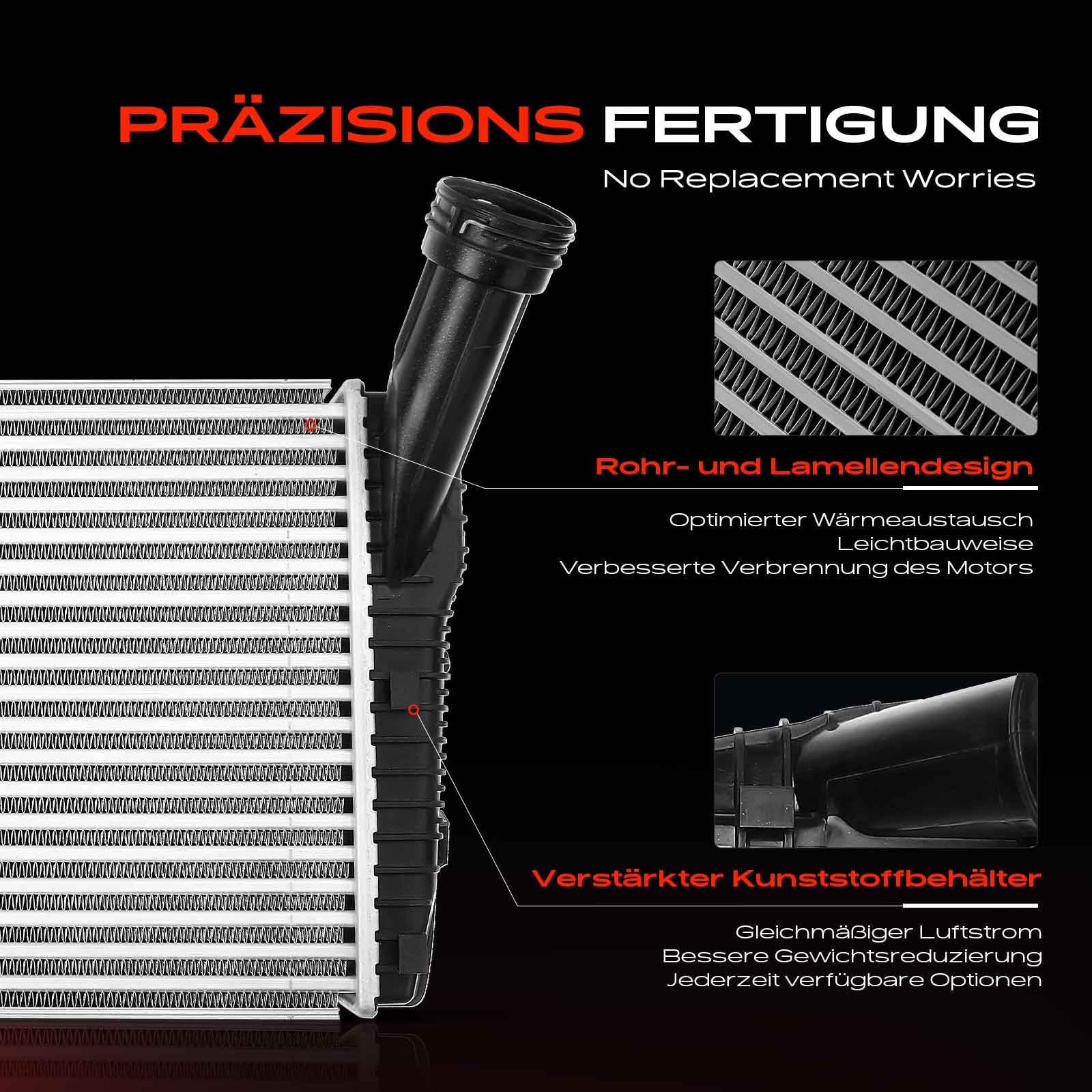 Frankberg Chłodnica powietrza ładująca chłodnica prawa, kompatybilna z Q7 4LB 2006-2015 C.a.e.n.e.n.e 92A 2009-Heute T.o.u.a.e.g 7P5 7P6 2010-2018 Replace# 7L6145804