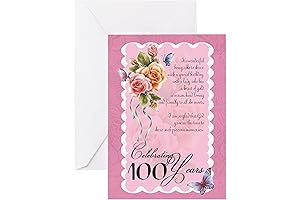 100 Year Old Birthday Greeting Card Honoring 100 Years Of Wonderfulness