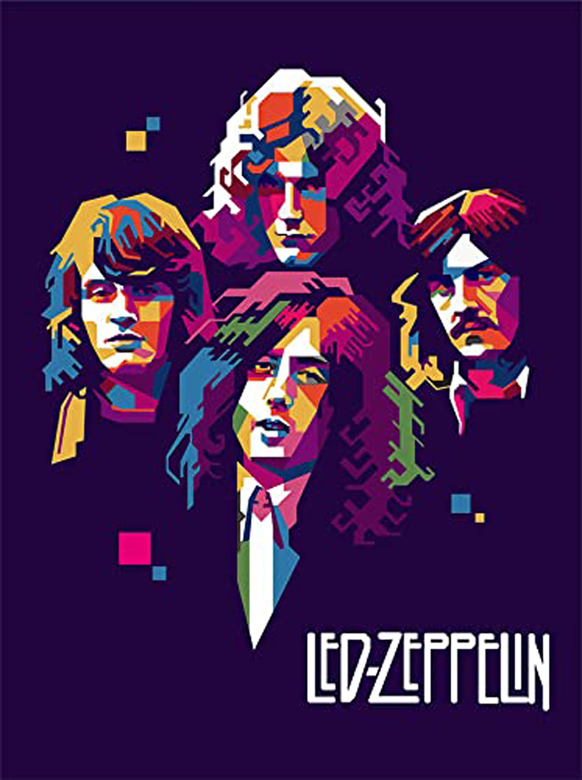 Led Zeppelin Poster - 12x18 inch Wall Poster 170 GSM Paper | Home & Office Decoration | Gloss Finish Unframed Poster | RAINFIRE CREATION! RCP1480
