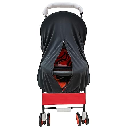 Sun Shade for Strollers, UV Sun and Sleep Shade Universal Fit for Baby Strollers, Blackout Stroller Cover, Breathable and Stops 99% of The Sun's Rays (UPF50+)