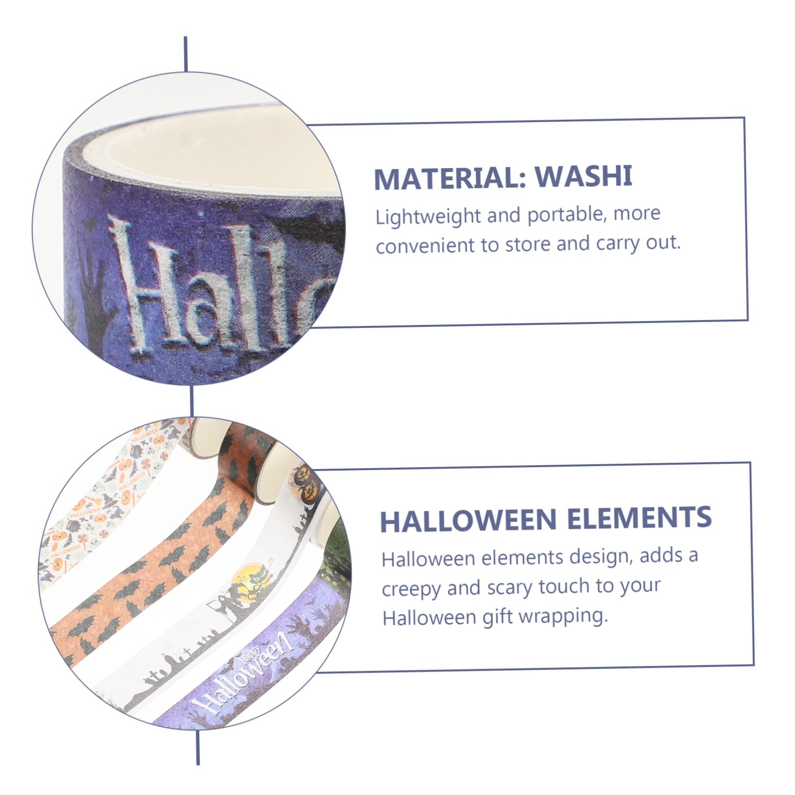 SEWACC 168rollos Cintas Washi De Halloween De Autoadhesivos para Manualidades y Scrapbooking