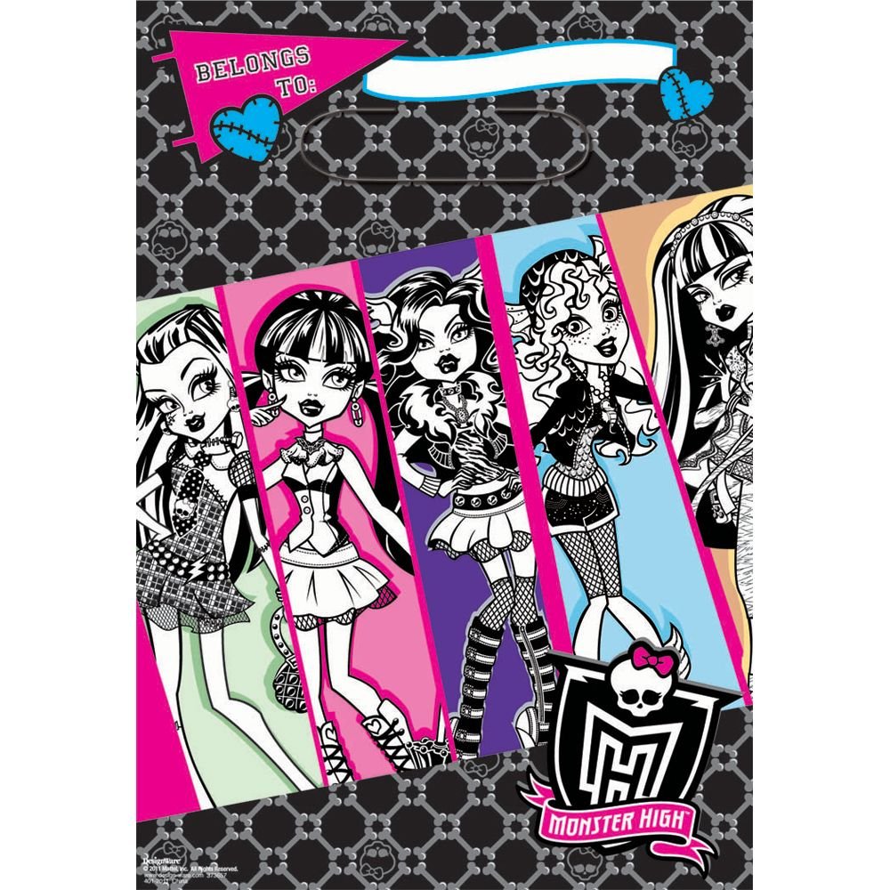 American Greetings Monster High Party Supplies, Party Favor Loot Bag (8-Count)