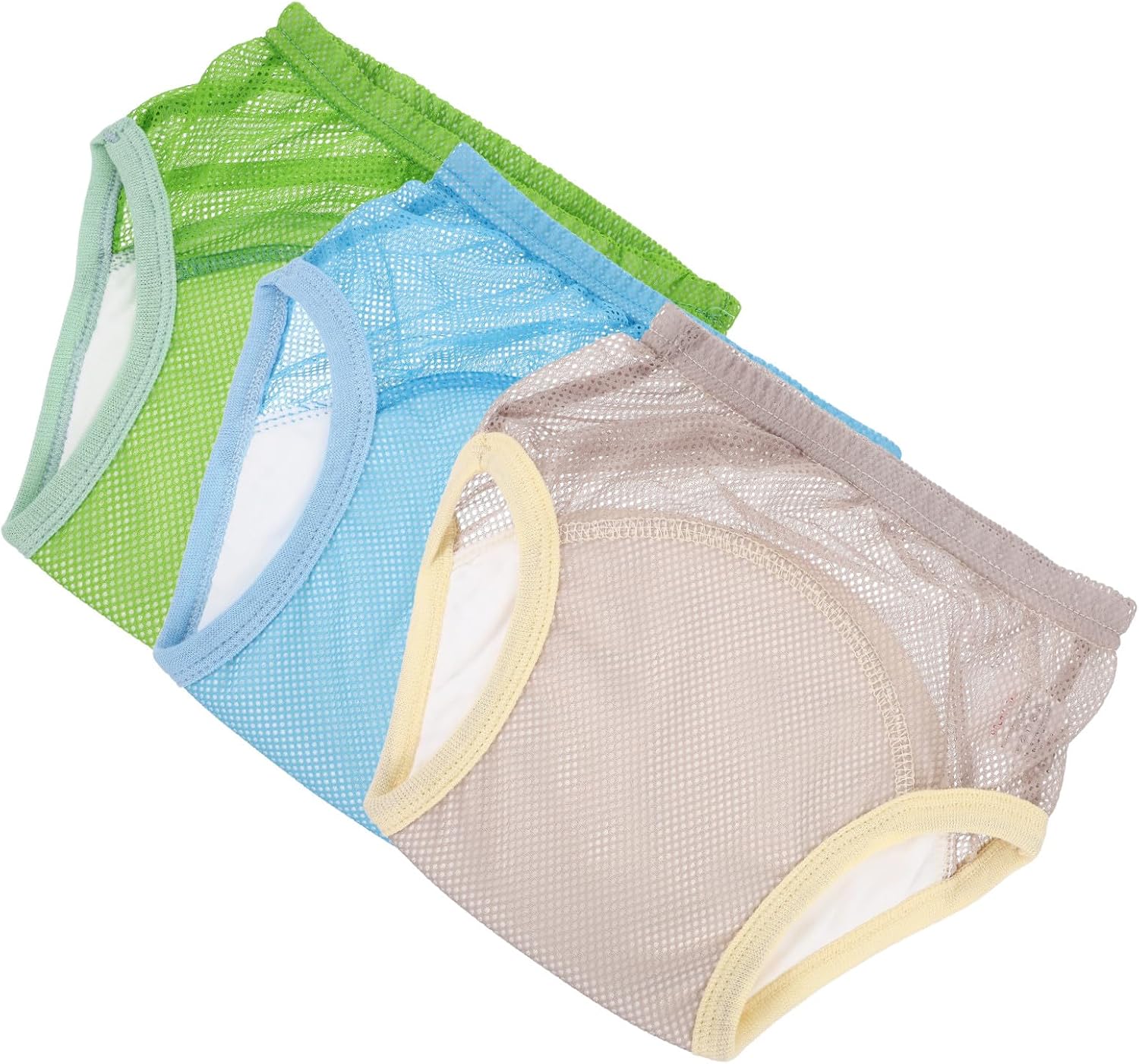 GARVALON 3pcs Ooshbaby Training Pants for Boy Girl Breathable Cotton Diaper Pants Elastic Waistband