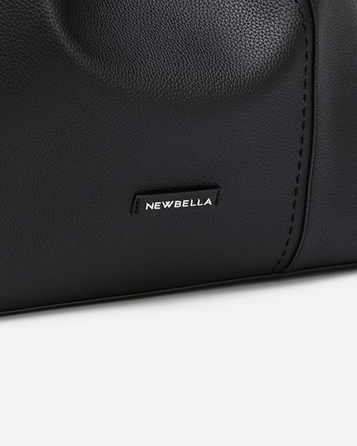 NEWBELLA Women's 2-Piece Foldable Hobo Bag Set-Soft Faux Leather Tote & Crossbody Purse - Image 6