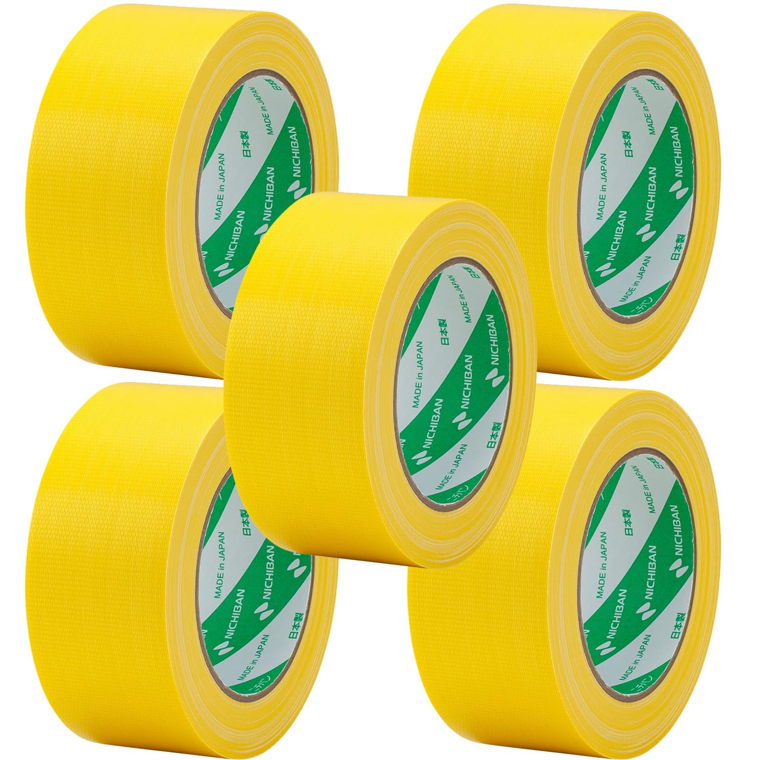 Amazon.co.jp: ニチバン 布粘着テープ No.121N 50mm×25m 5巻 黄 121N2
