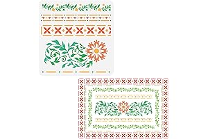 FINGERINSPIRE Indian Bone Inlay Stencil