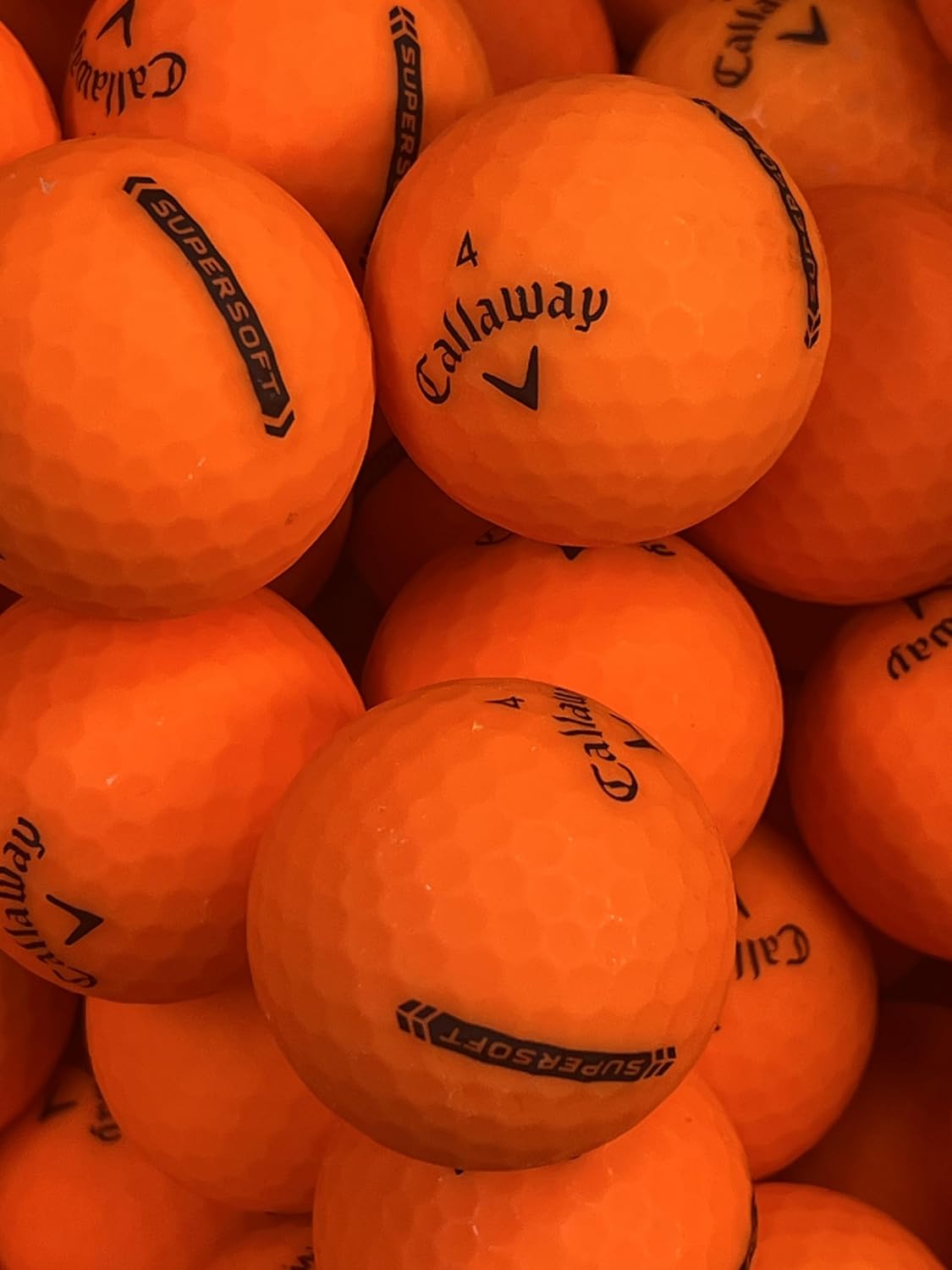 Golf Ball House… 24 Supersoft Golf Balls for Callaway/Orange/Near Mint (AAAA) / Used-Recycled w/Mesh Bag