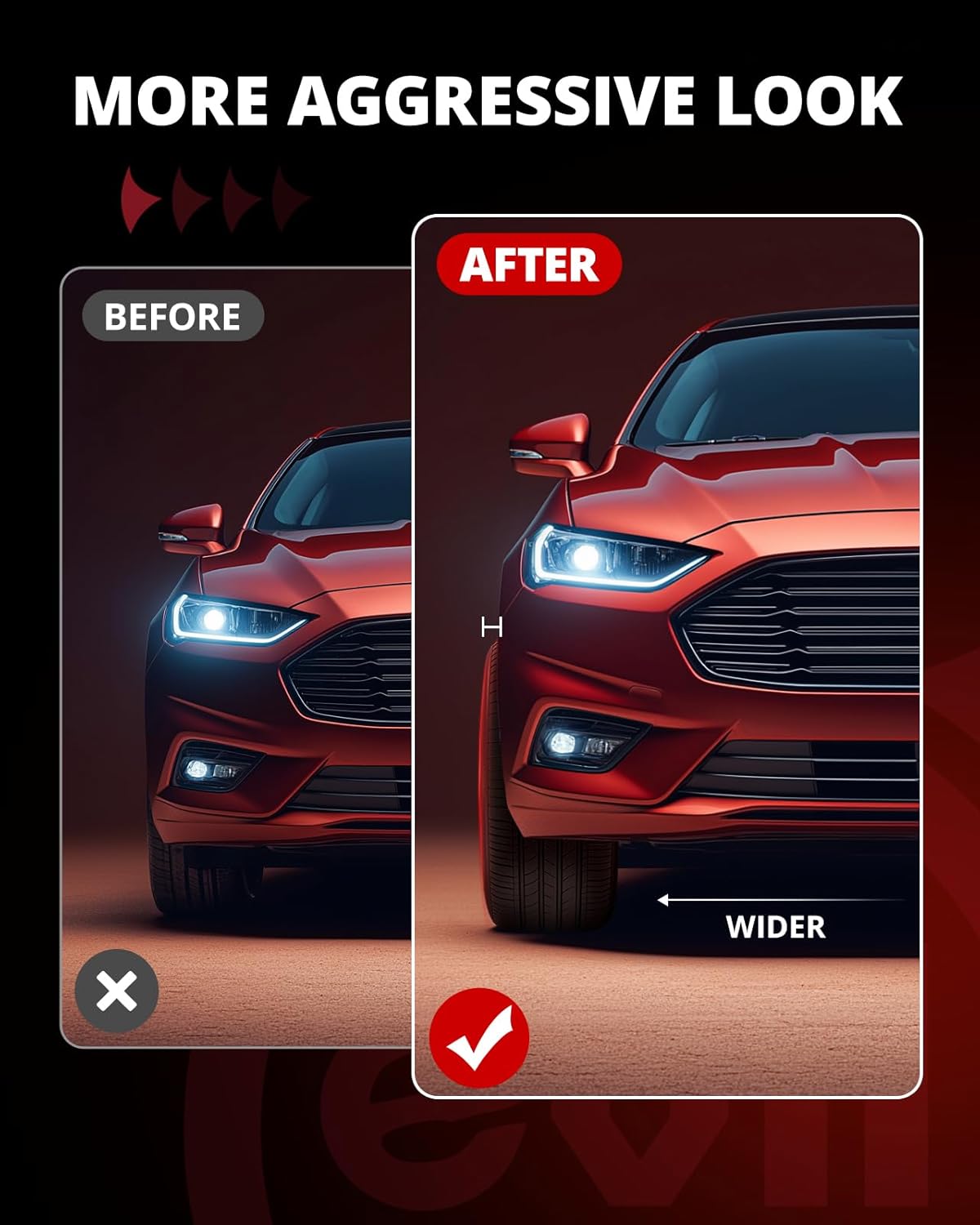 EVIL ENERGY 5x4.5 Wheel Spacers 15 mm Compatible with Honda Acura, 5x114.3 mm Hubcentric with Lip 5 Lugs 64.1 mm Hub Bore M12x1.5 Studs Wheel Spacer Black - Image 4