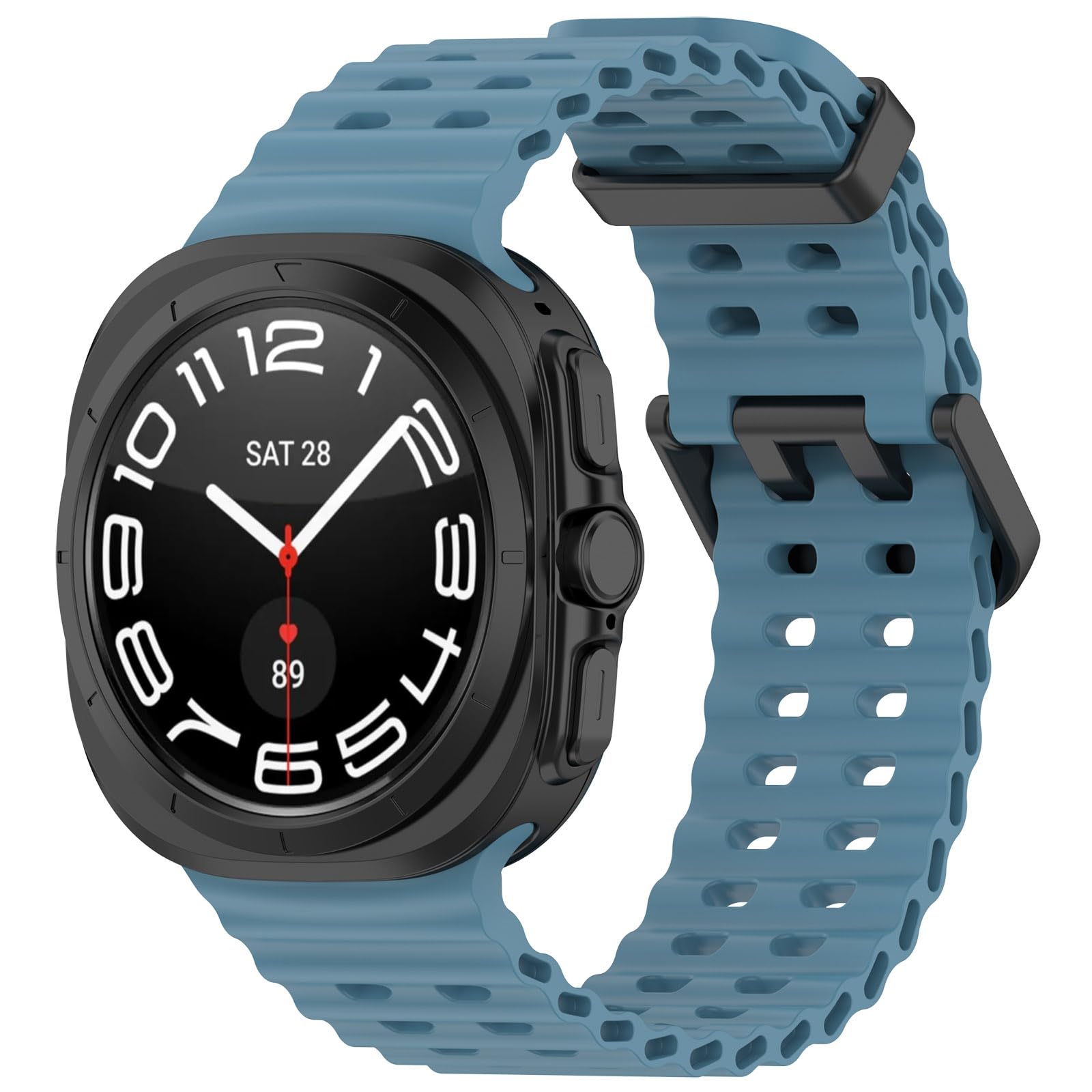 Cinturino sportivo per Galaxy Watch 7 Ultra da 47 mm, confezione da 3 pezzi, in morbido silicone, accessorio di ricambio compatibile con Samsung
