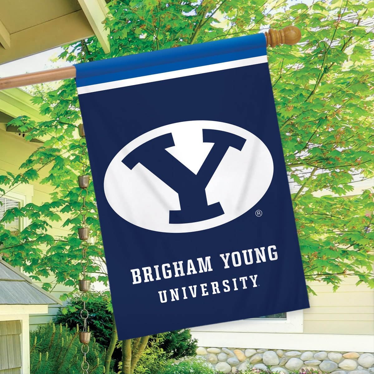 Briarwood Lane House Flag 40x28 For Outdoor Byu Cougars NCAA Licensed House Flag