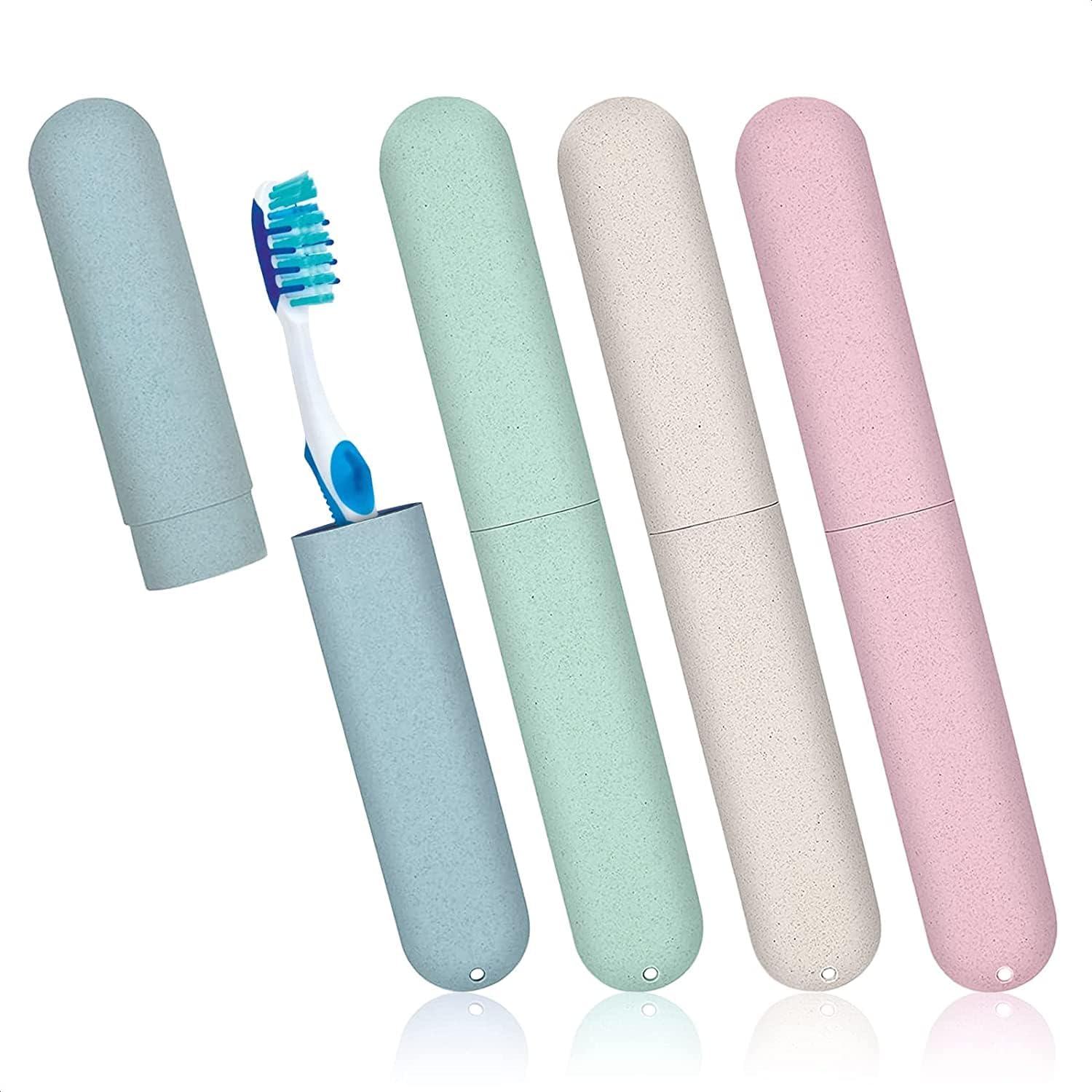 4PCS Toothbrush Holder Travel, Portable Travel Toothbrush Holder