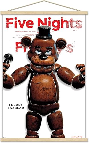 Trends International Five Nights at Freddy's - Póster de pared con marco magnético de la serie Freddy