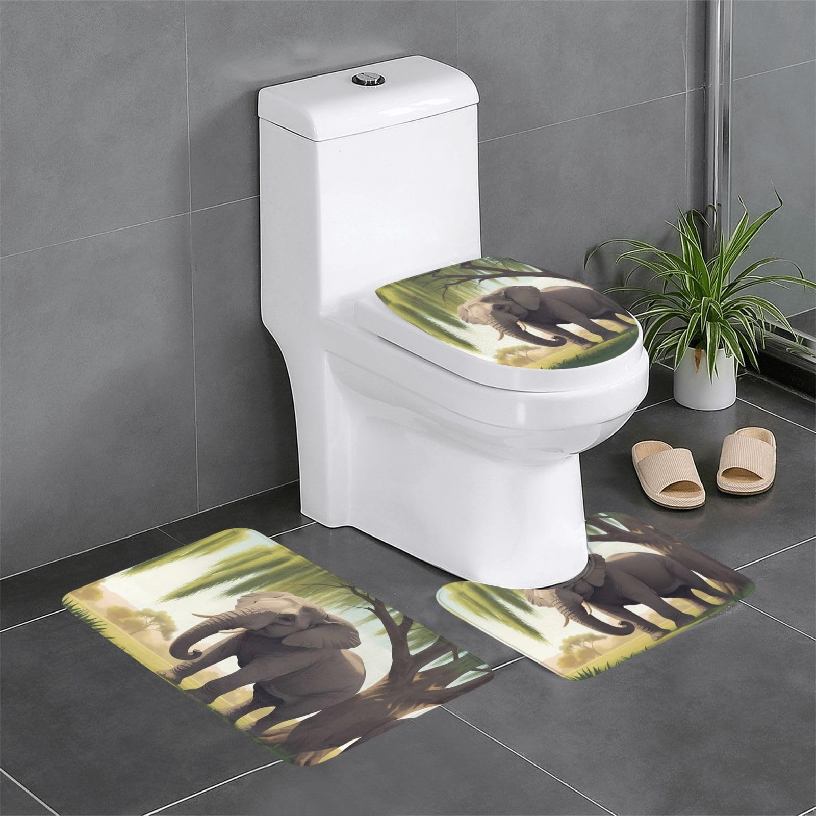 Tapis de bain antidérapants pour créer une ambiance zen dans les toilettes