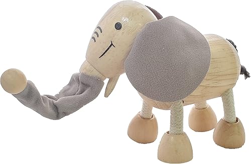 Miniatura 6 de TEKOR Juguetes de madera flexibles de animales de la selva (juego de 4)  A partir de 3 años  Animales de juguete de educación temprana para niños