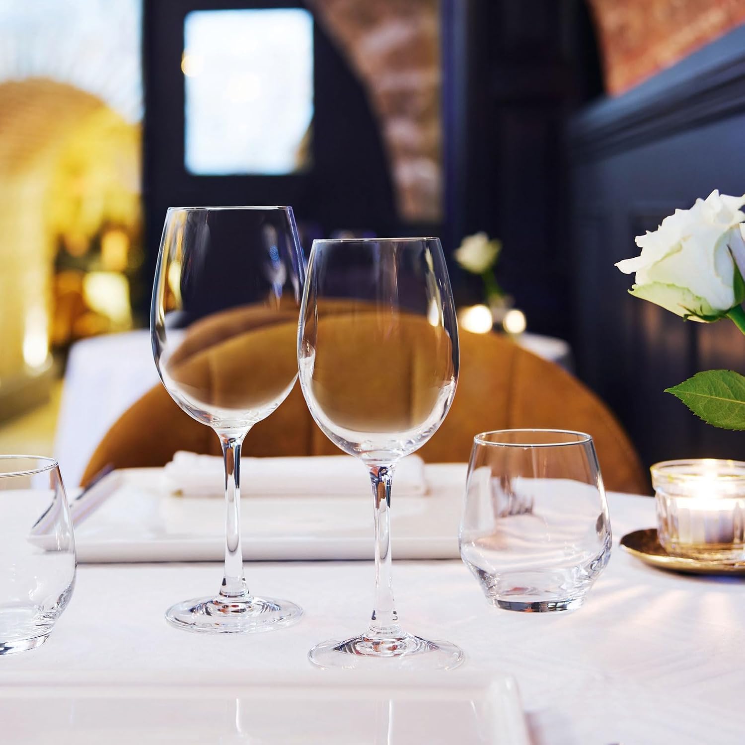 Chef & Sommelier - Cabernet Collection - Set of 6 Tulip Wine Glasses with Stem 47cl - Shine, Transparency and High Resistance - Reinforced Packaging