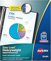 Vista 11 de Avery Diamond Clear 74106 - Protectores de hojas pesados, de fácil carga, 50 protectores de documentos