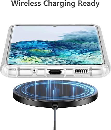 Miniatura 4 de DEFBSC Funda compatible con Samsung Galaxy S20 FE, diseño artístico de forma suave con funda protectora de parachoques incorporada, bonita funda