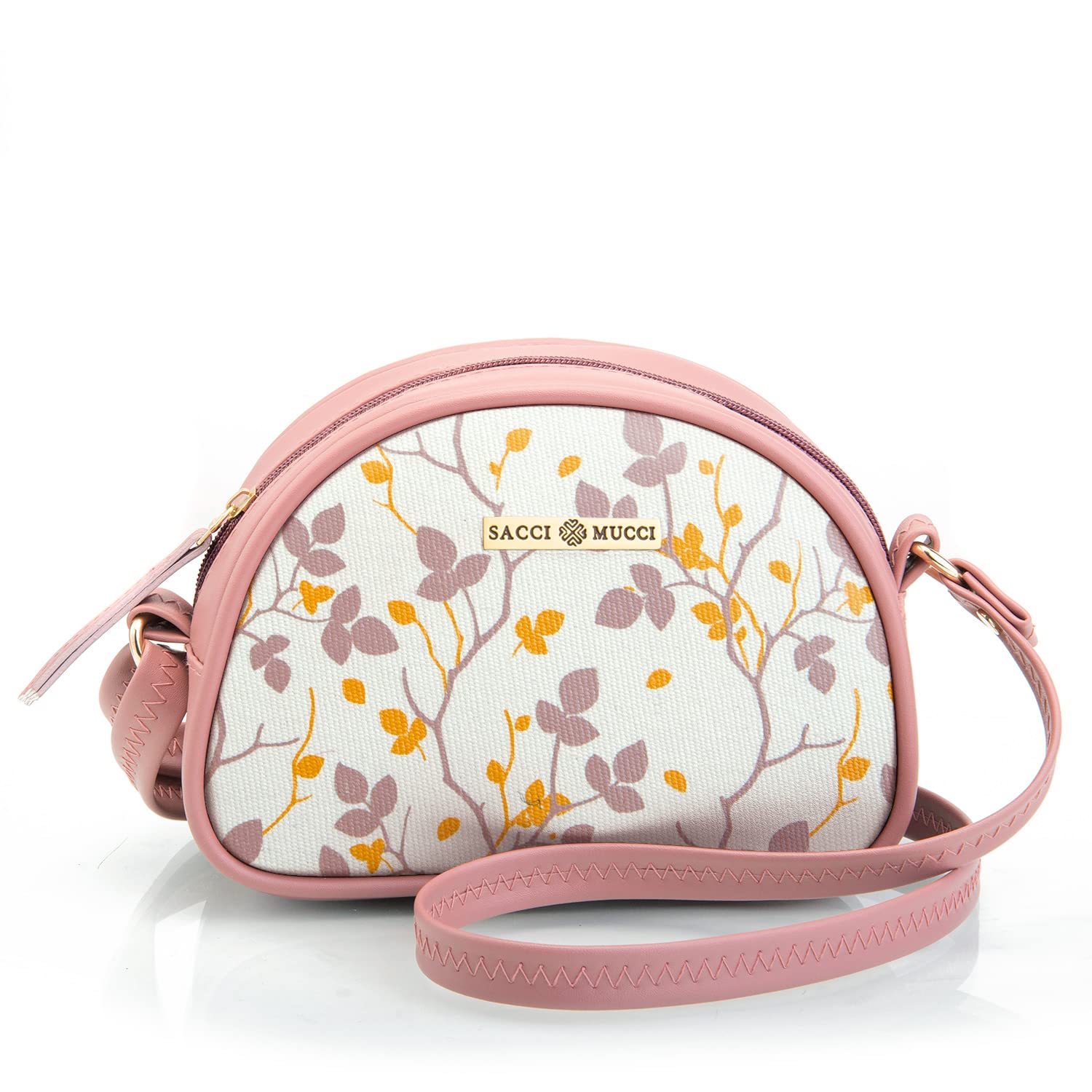 sacci mucci Women's Sling/Crossbody Purse Bag-Floral Tree Twig Print Design-picture-12