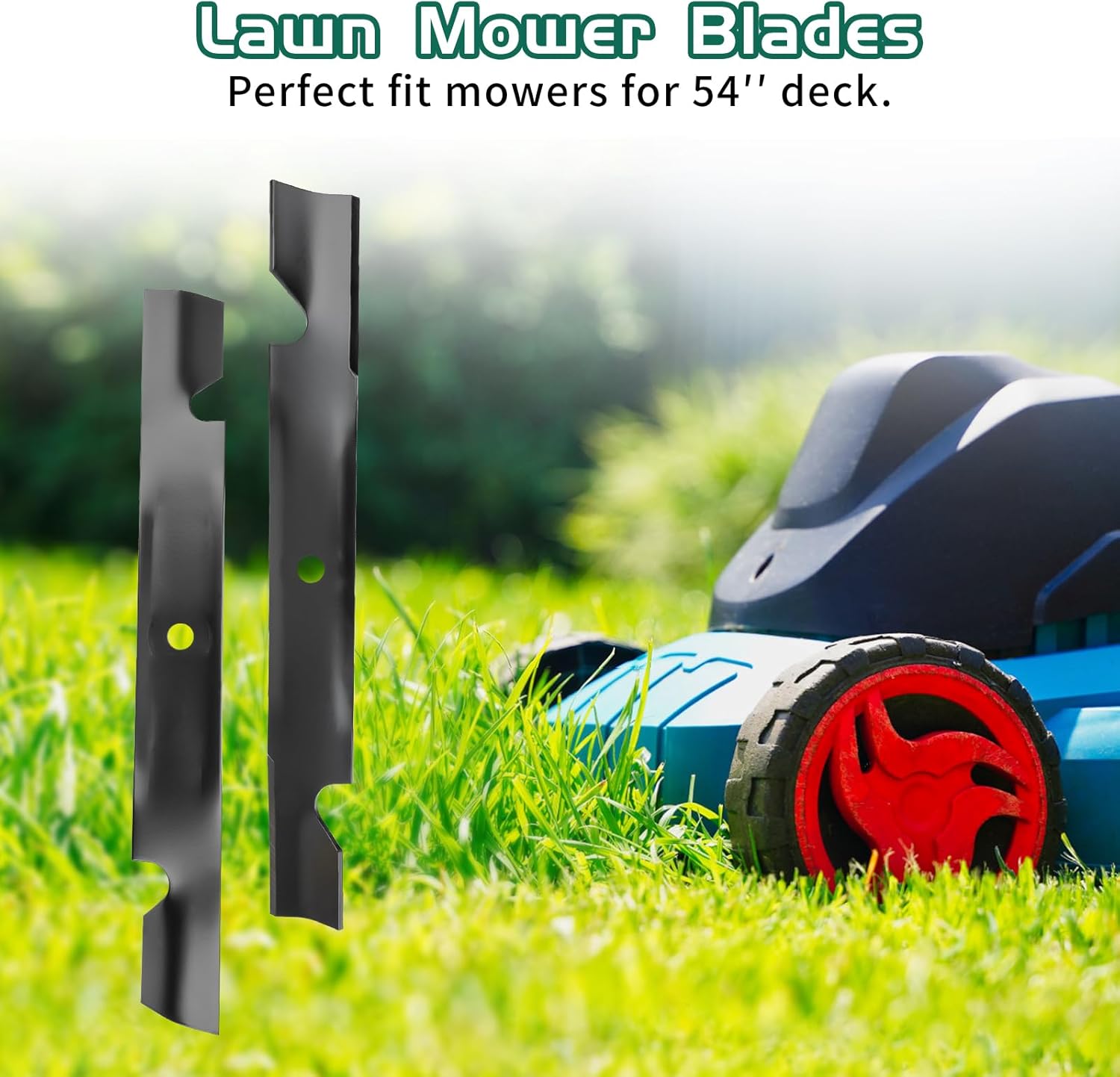 Belleone 115-9650-03 Mower Blades Compatible with Toro Titan ZX5400 ZX5420 MX5400 - Mulching Blades for Toro 54 Inch Deck, Replace 115-2454-03 115-4999 115-4999-03, 3 Pack