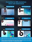 MIAO LAB 10 in 1 Cell Phone Camera Lens Kit, Wide Angle Lens & Macro Lens+Fisheye Lens+Telephoto Lens+CPL/Flow/Radial/Star Filter+Kaleidoscope 3/6 Lens for iPhone Samsung Sony and Most of Smartphone