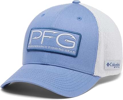 CPG GOLF 衿リブダンボールプルオーヴァー ブルーM Columbia Unisex PFG Hooks Mesh Ball Cap, Bluebell/Cool Grey, XX