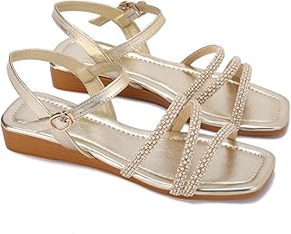 Women's Fashion Buckle Studded Thin Strap Sandals