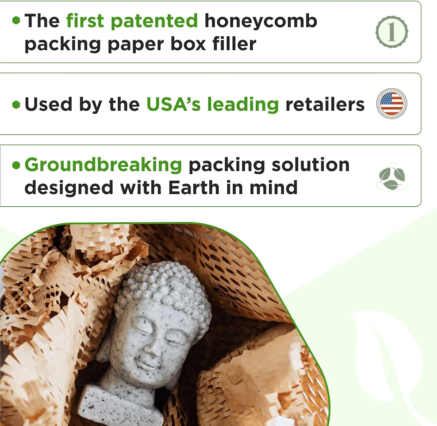 IDL Packaging HexaFil Honeycomb Packing Kraft Paper 15" x 1700' in Self-Dispensed Box - Patented Cushioning Box Filler for Void Filling, Moving, Shipping - Alternative to Bubble Plastic : Everything Else